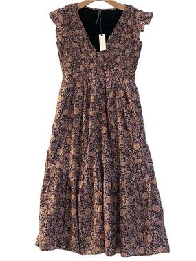 NWT Anthropologie Peregrine Floral Midi Dress